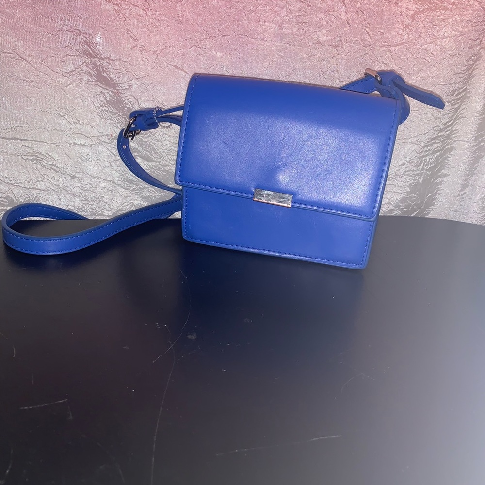Blue Charlotte Russe Crossbody Purse
